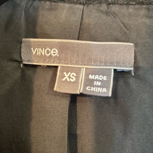 Vince Wool Blend/Leather Jacket - Picture 3 of 4